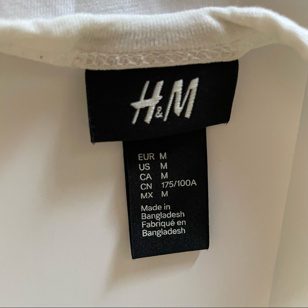 Mens H&M white t-shirt